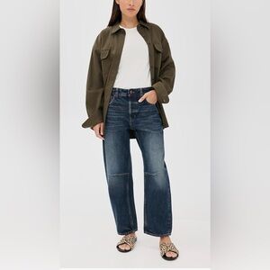 Madewell Dark Blue Barrel Leg Jeans